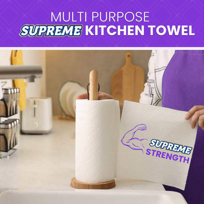 Phoenix Supreme Household Multi Purpose Kitchen TAD Paper Towel, Super Sized Ultra Resistant and Ultra Absorbent Sheets (18 Count)