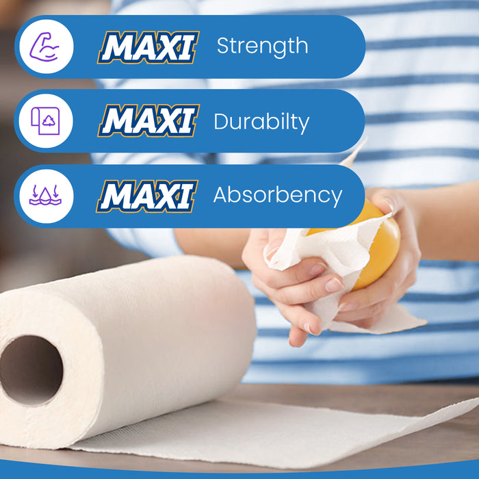 Phoenix Maxi Household Multi Purpose Kitchen Paper Towel, 600 Super Sized Sheets (24 Count)