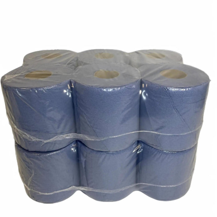 Black Shrink 12 Blue Centrefeed Hand Towel Rolls 2 x 6r