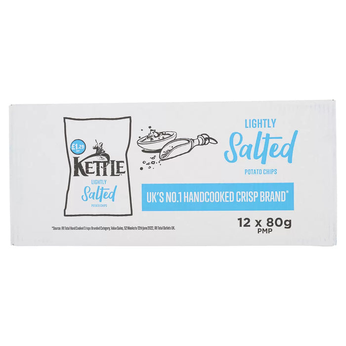 Kettle Hand Cooked Lightly Salted Chips 12 x 80g