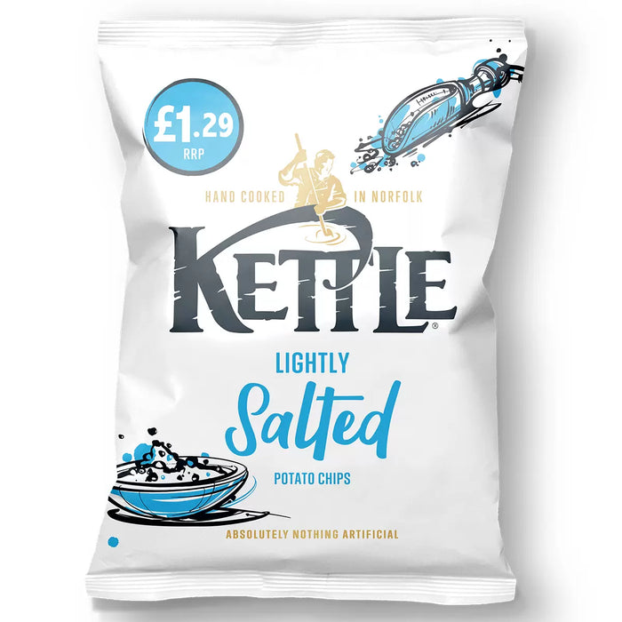 Kettle Hand Cooked Lightly Salted Chips 12 x 80g