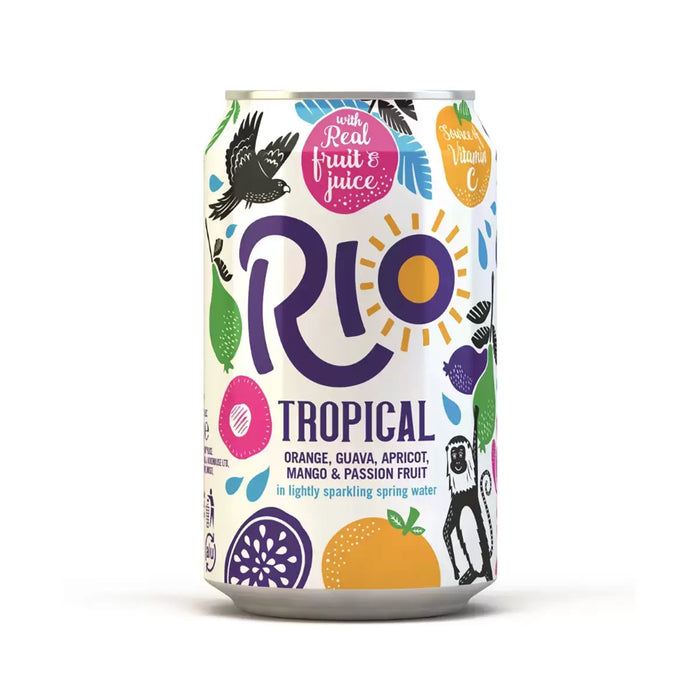 Rio Riva Tropical Plain Pack Cans, 24 x 330ml