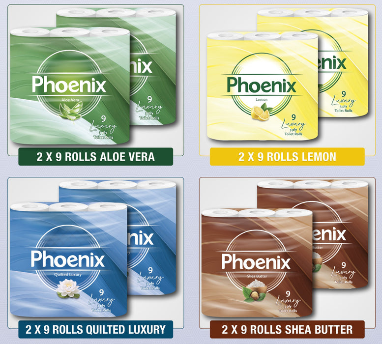 72 Rolls Bulk Buy - Variety Pack Quilted 3 Ply Fragranced Toilet Rolls