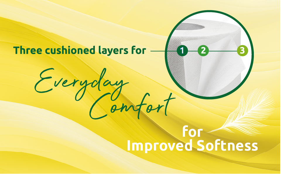 Phoenix 90 Toilet Rolls 3 Ply – Bulk Aloe Vera & Lemon Variety Pack, Soft, Strong & Fresh Bathroom Tissue