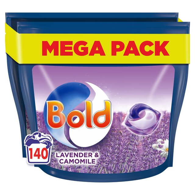 Bold 140 Wash All-In-One Laundry Detergent Pods