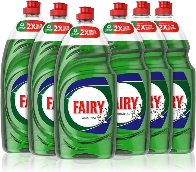 Fairy Original Washing Up Liquid, 6 x 900ml
