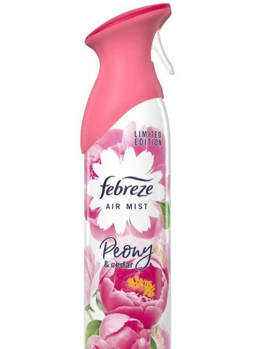 Febreze Air Mist Limited Edition Peony & Cedar Scent 4 x 185ml