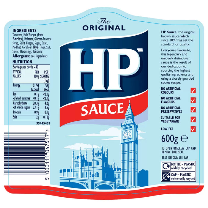 HP Brown Sauce, 2 x 600g