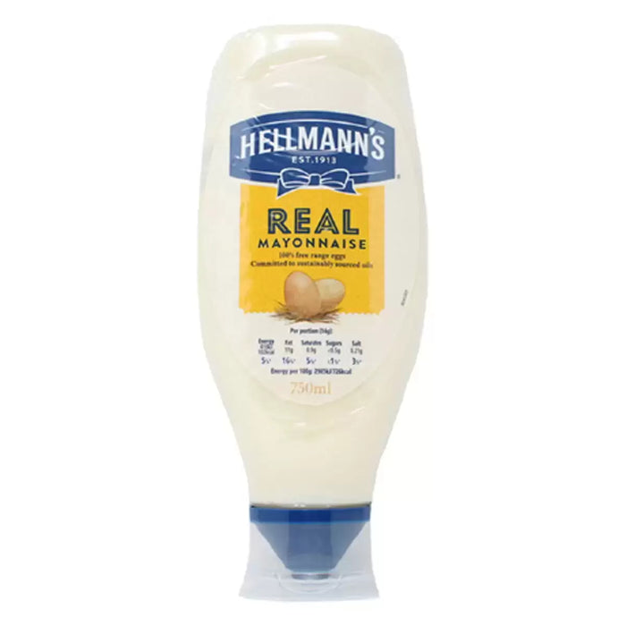 Hellmann's Real Squeezy Mayonnaise, 2 x 750ml