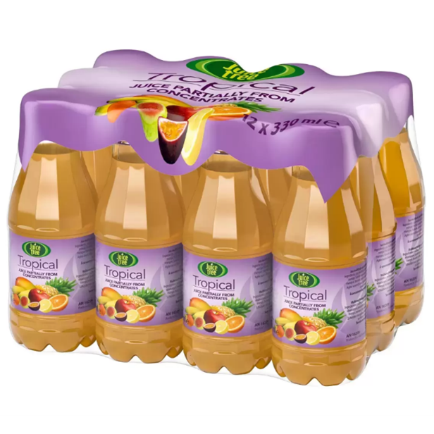 Juice Tree Tropical Juice (No Added Sugar) 12 x 330ml