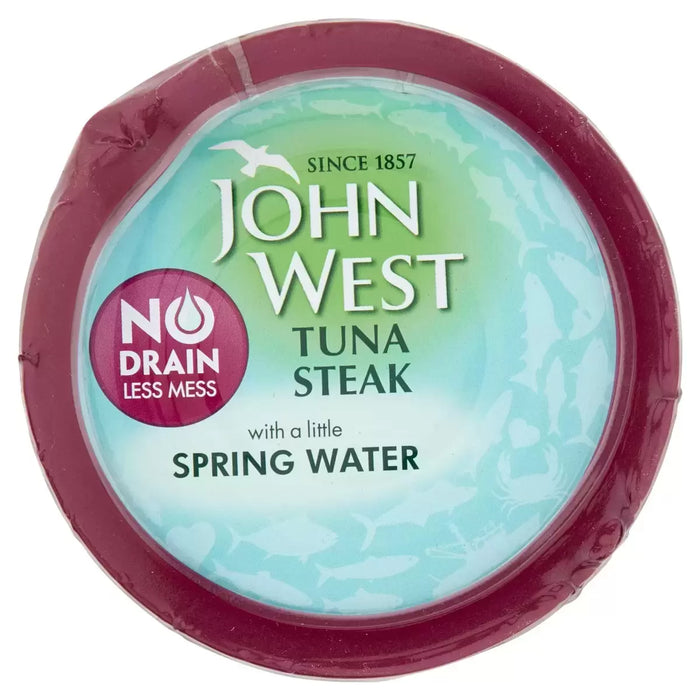 John West No Drain Tuna Steak in Spring Water, 5 x 110g