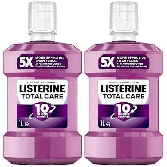 Listerine Total Care 10 In 1 Total Care Mouthwash Pack 2 X 1L