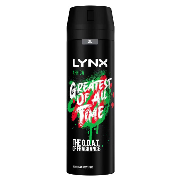 Lynx Body Spray Africa, 6 x 200ml