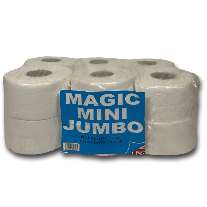 Magic Mini Jumbo Toilet Rolls 1 x 12 Rolls 50m 2400 sheets Super Value Pack