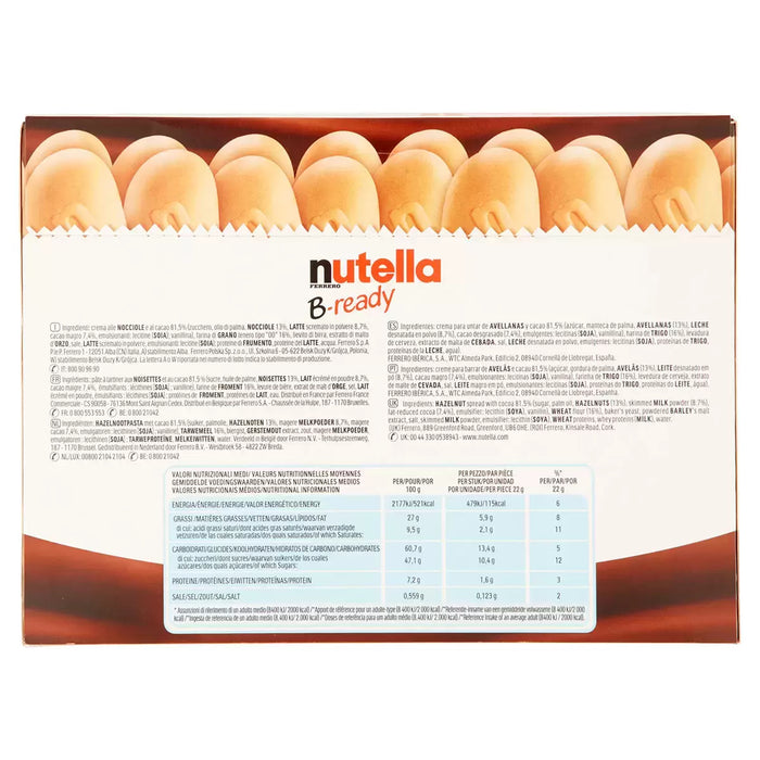 Nutella B-Ready, 15 x 22g