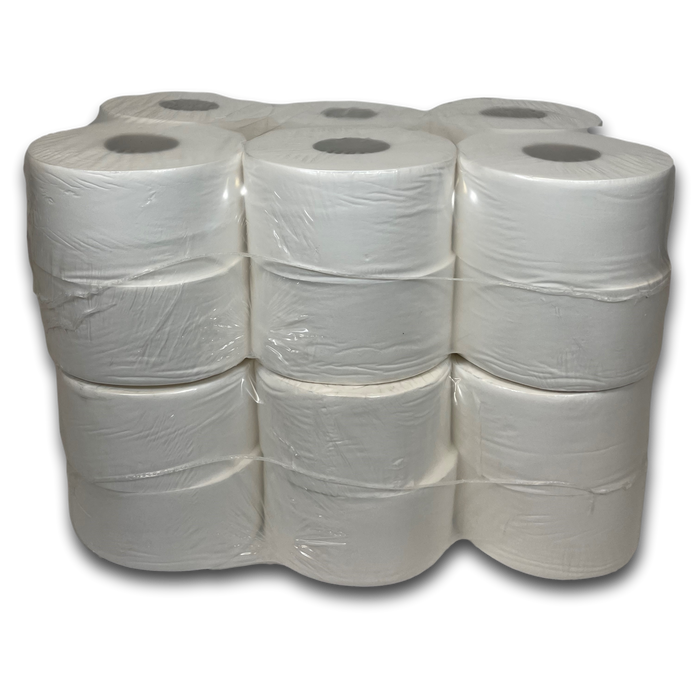 Phoenix Mini Jumbo 150m 2 Ply 2 x 12 Rolls (24 Rolls, 21,168 sheets)