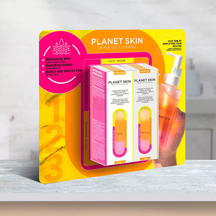 Planet Skin Triple Oil Cleanser, 2 x 150ml