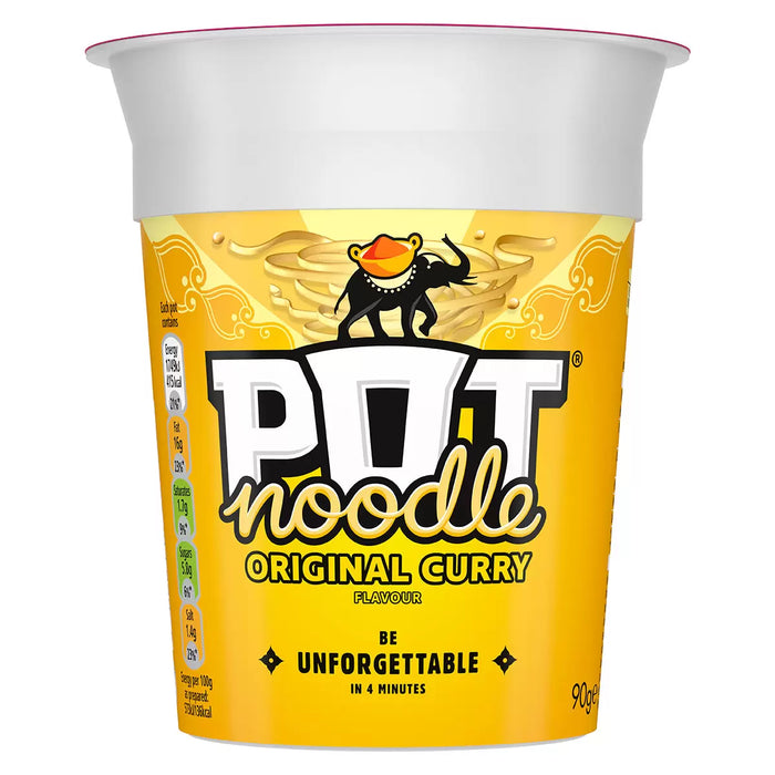 Pot Noodle Curry Flavour, 12 x 90g