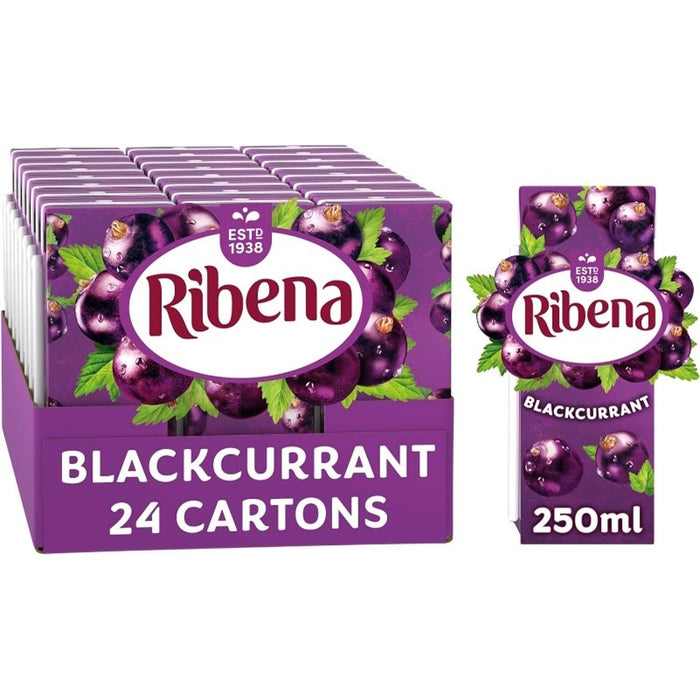 Ribena Ready to Drink Blackcurrant, 24 x 250ml