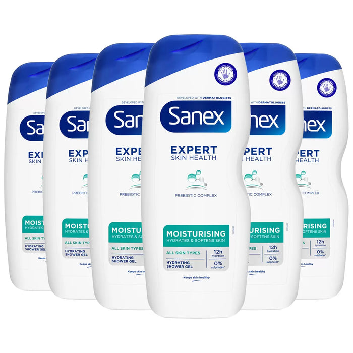 Sanex Moisture Shower Gel 6 x 570ml