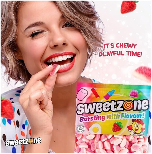 Sweetzone Strawberry Puffs 1kg