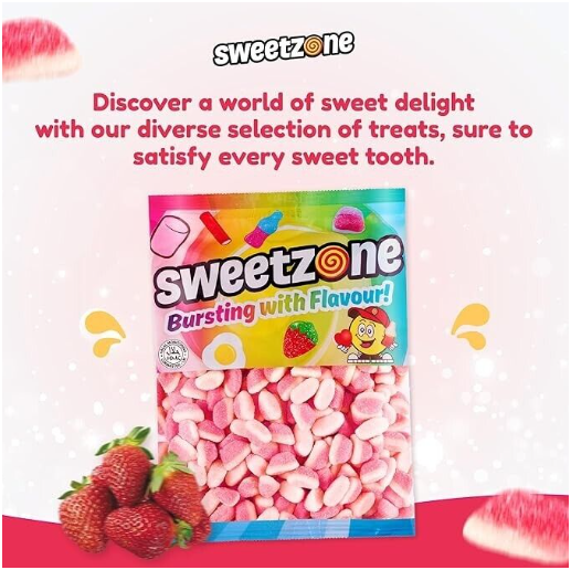 Sweetzone Strawberry Puffs 1kg