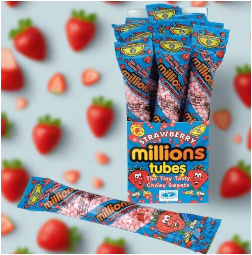 Millions Strawberry Tube 55g