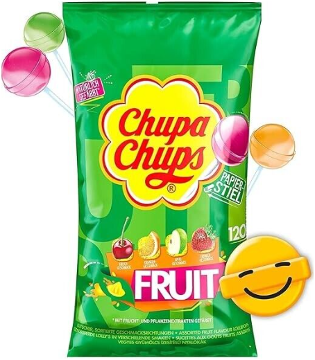 Chupa Chups Fruit Lollipops 1.4kg