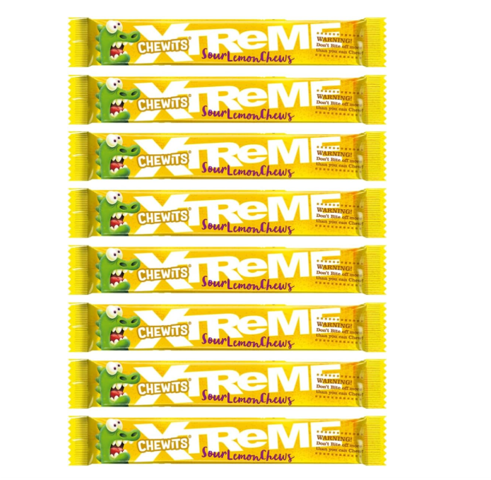 Chewits Xtreme Extremely Lemon Chews Packs 34g