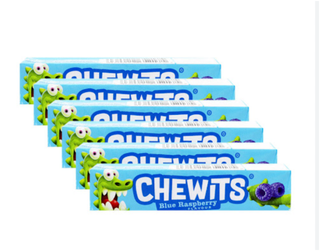 Chewits Blue Raspberry Flavour Stick Pack 30g