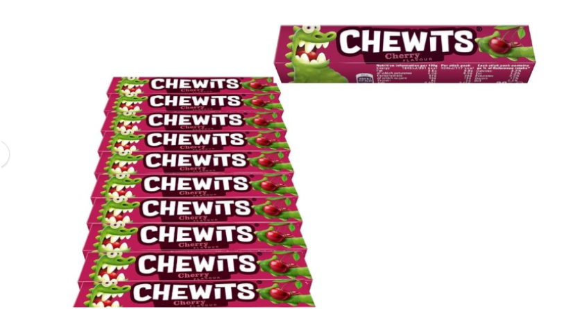 Chewits Cherry Flavour Stick Pack 30g