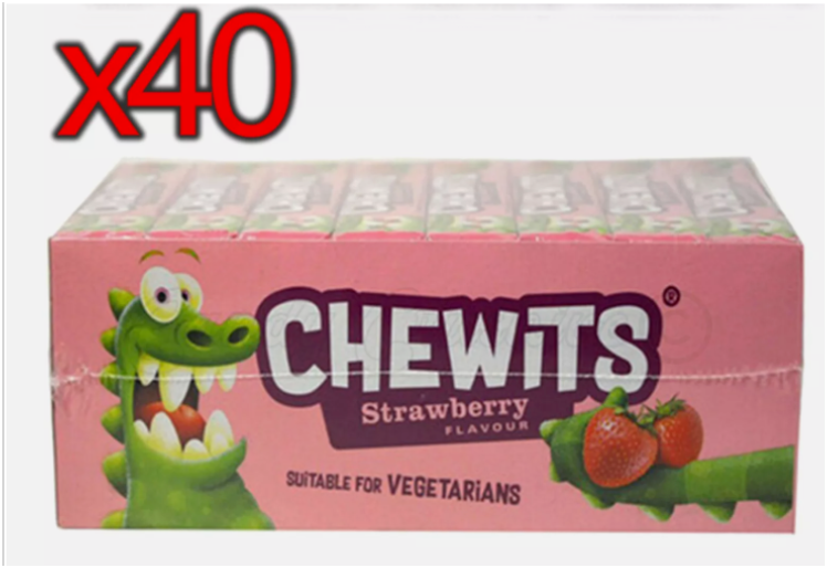 Chewits Strawberry Flavour Stick Pack 30g