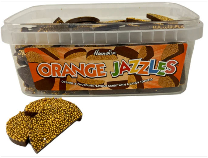 Hannah's Orange Jazzles Tub 600g