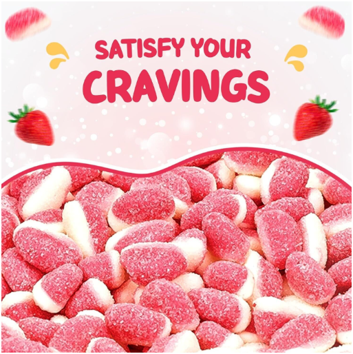 Sweetzone Strawberry Puffs Tub