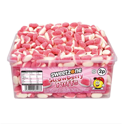 Sweetzone Strawberry Puffs Tub