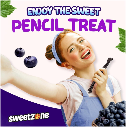 Sweetzone Blackcurrant Pencils