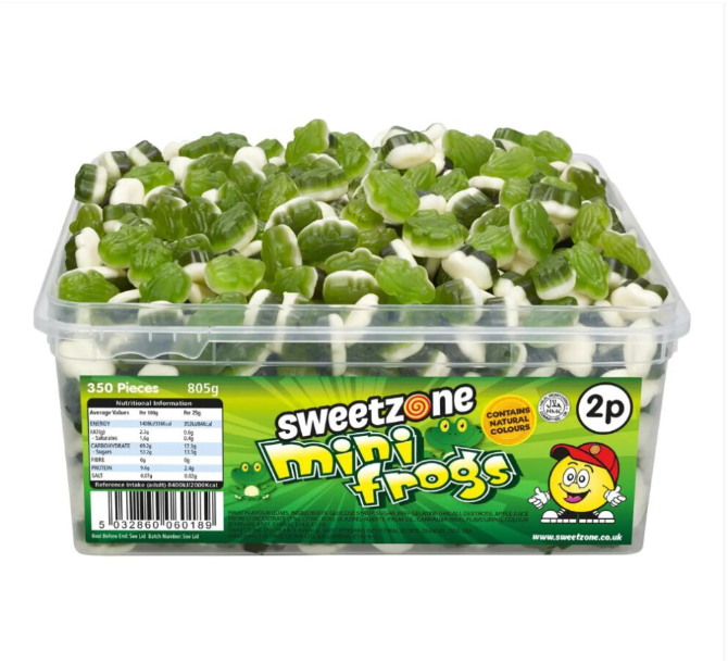 Sweetzone Mini Frogs Tub 805g