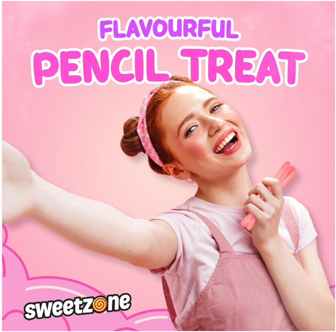 Sweetzone Bubblegum Pencils tub