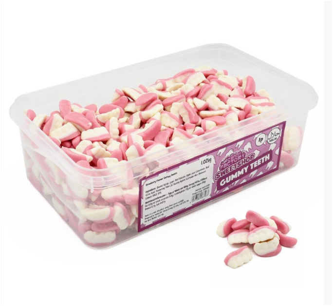 Candy Realms Gummy Teeth Tub 1.02kg