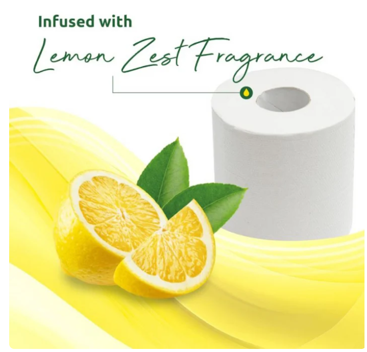Phoenix 90 Toilet Rolls 3 Ply – Bulk Lemon & Unscented Quilted Luxury Variety Pack, Soft, Strong & Fresh Bathroom Tissue