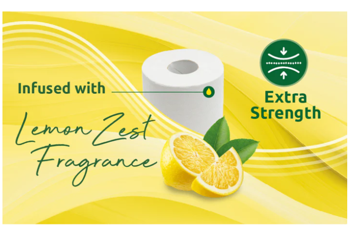 Phoenix 90 Toilet Rolls 3 Ply – Bulk Lemon & Unscented Quilted Luxury Variety Pack, Soft, Strong & Fresh Bathroom Tissue