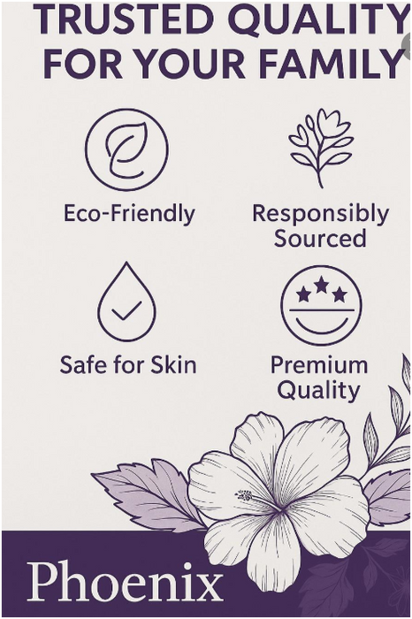 Phoenix 36 Rolls 3-Ply Toilet Paper – Soft, Strong & Quilted Family Pack