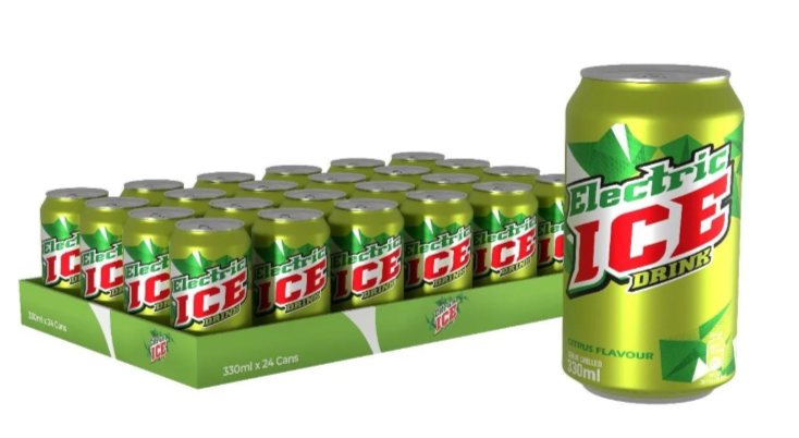 Ice Electric 330ml – 24 Pack Sparkling Citrus Soft Drink