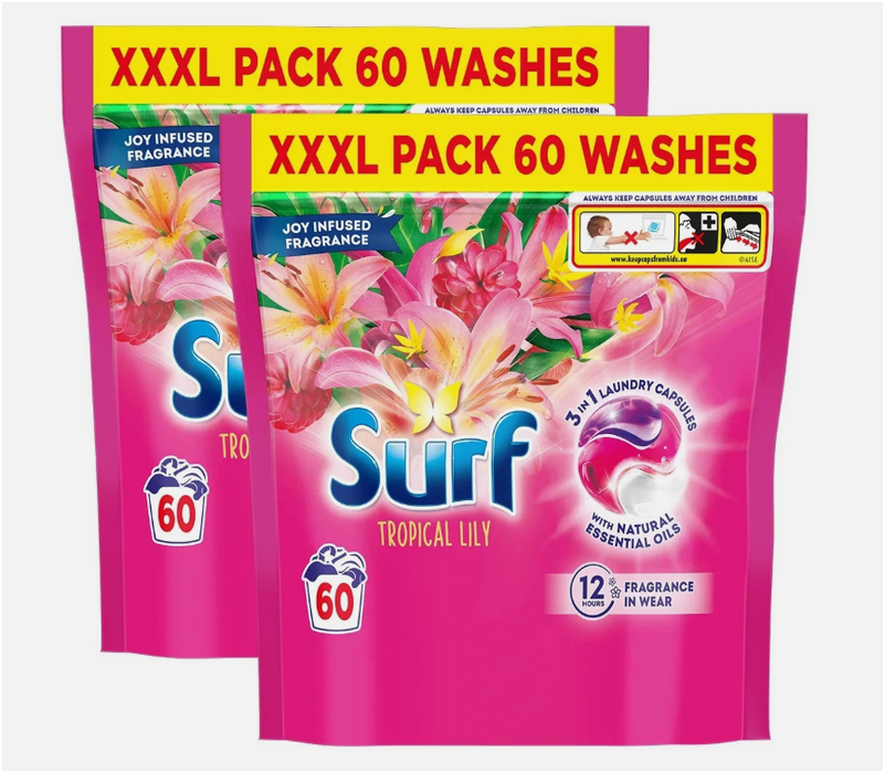 Surf Laundry Capsules – 2 x 60 Wash