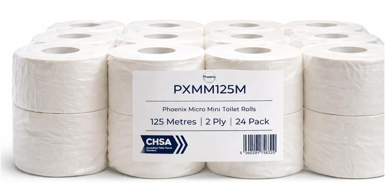 Phoenix Micro Mini Toilet Rolls 125m 2 Ply 24 Pack