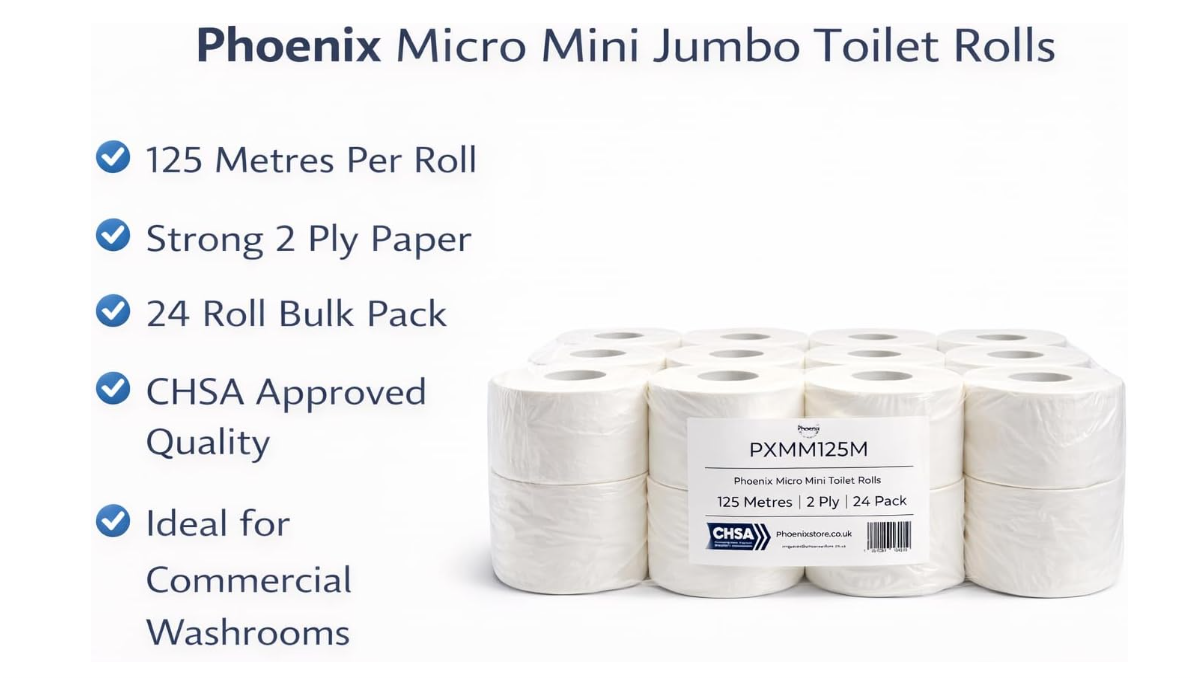 Phoenix Micro Mini Toilet Rolls 125m 2 Ply 24 Pack