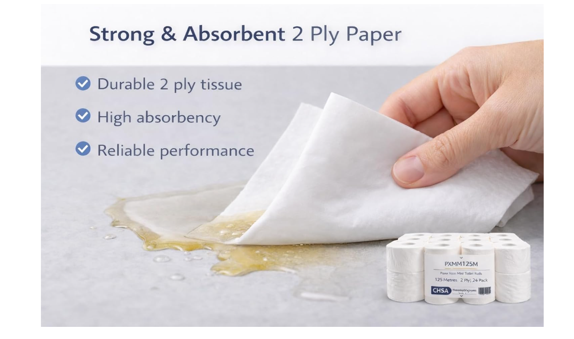Phoenix Micro Mini Toilet Rolls 125m 2 Ply 24 Pack