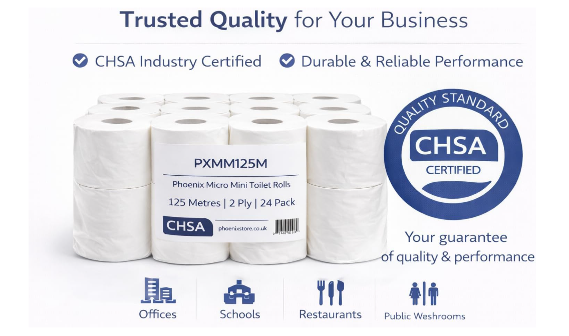 Phoenix Micro Mini Toilet Rolls 125m 2 Ply 24 Pack