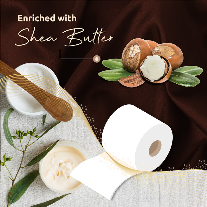 Phoenix Soft Shea Butter Fragranced Quilted White 3 Ply Toilet Paper (84 Pack)