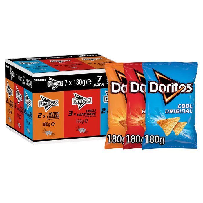 Walkers Doritos Variety Box, 7 x 180g